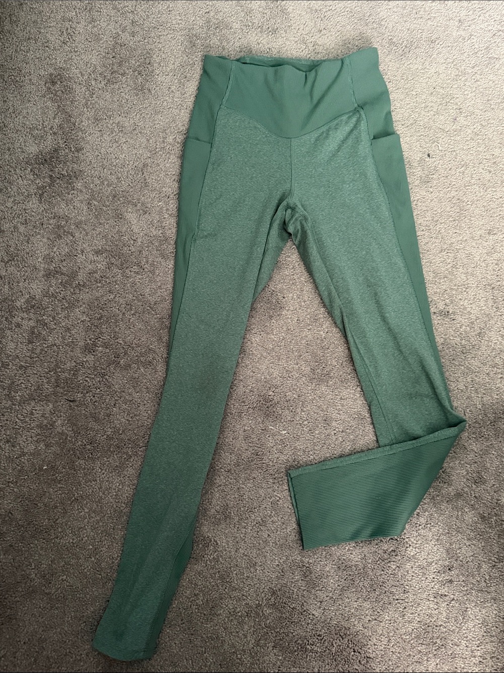 High-Waist Green north face Performance Leggings